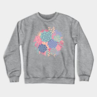 Bunch of Succulents - Colour Crewneck Sweatshirt